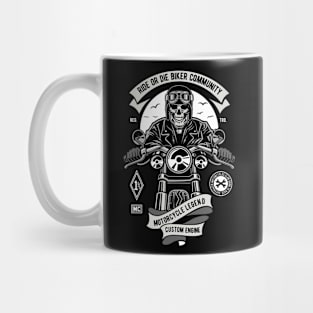 Ride Or Die Biker Club, Vintage Retro Classic Mug